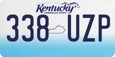 KY license plate 338UZP