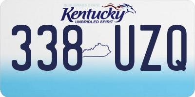 KY license plate 338UZQ