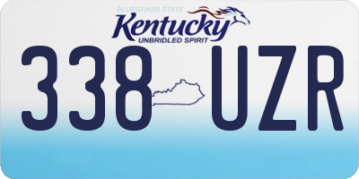 KY license plate 338UZR