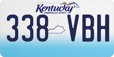 KY license plate 338VBH