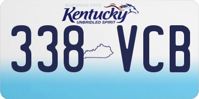KY license plate 338VCB