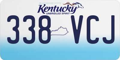 KY license plate 338VCJ