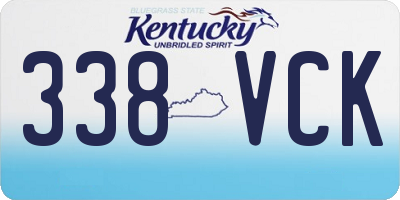 KY license plate 338VCK