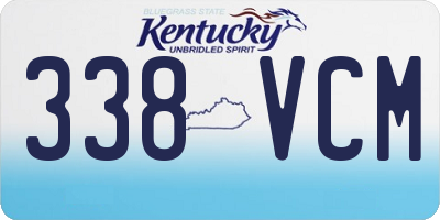 KY license plate 338VCM