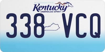 KY license plate 338VCQ