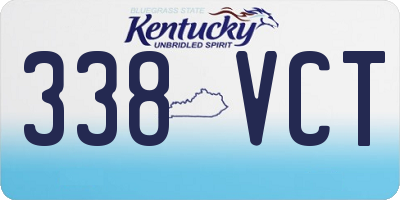 KY license plate 338VCT