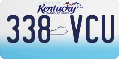 KY license plate 338VCU