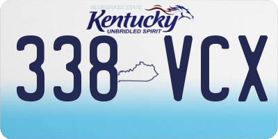 KY license plate 338VCX