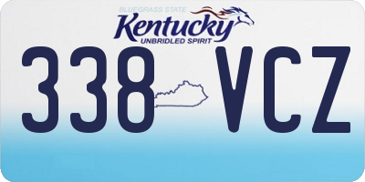 KY license plate 338VCZ