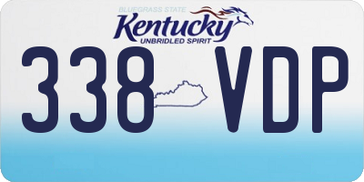 KY license plate 338VDP