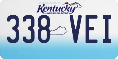 KY license plate 338VEI