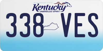 KY license plate 338VES