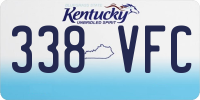 KY license plate 338VFC