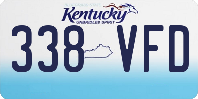 KY license plate 338VFD