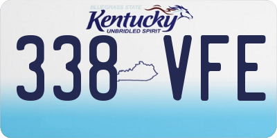 KY license plate 338VFE