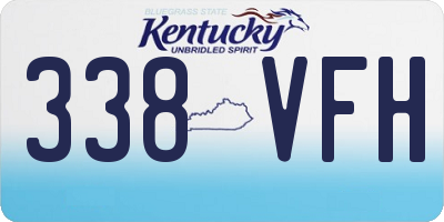 KY license plate 338VFH