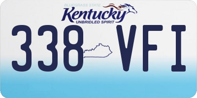 KY license plate 338VFI