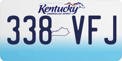 KY license plate 338VFJ