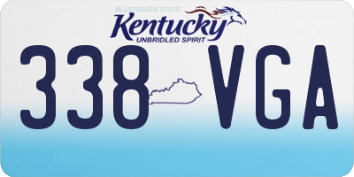 KY license plate 338VGA