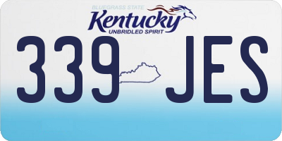 KY license plate 339JES