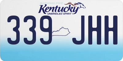 KY license plate 339JHH