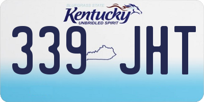 KY license plate 339JHT