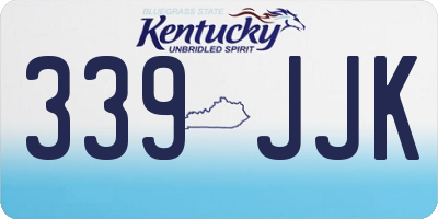 KY license plate 339JJK
