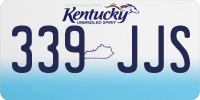 KY license plate 339JJS