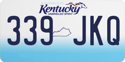 KY license plate 339JKQ