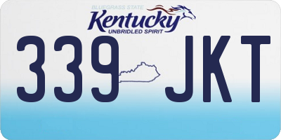 KY license plate 339JKT