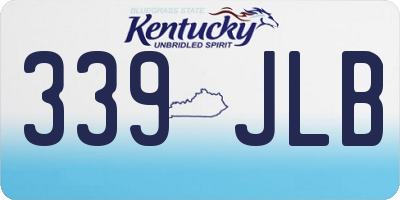 KY license plate 339JLB