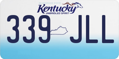 KY license plate 339JLL