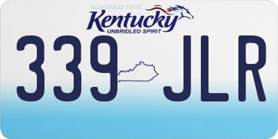 KY license plate 339JLR
