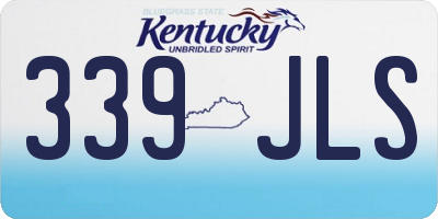 KY license plate 339JLS