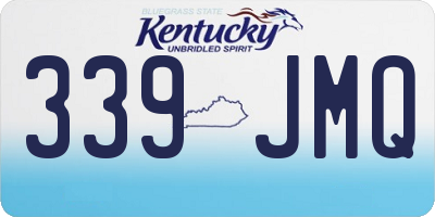 KY license plate 339JMQ