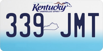 KY license plate 339JMT