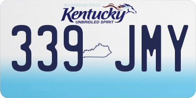 KY license plate 339JMY
