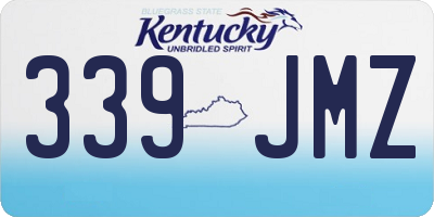 KY license plate 339JMZ