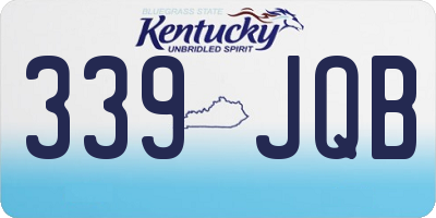 KY license plate 339JQB