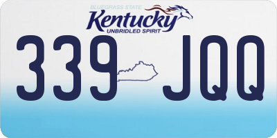 KY license plate 339JQQ
