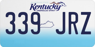 KY license plate 339JRZ