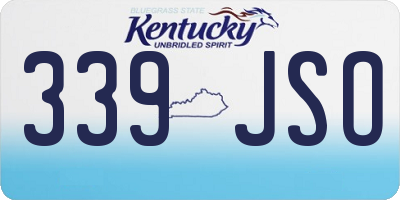 KY license plate 339JSO