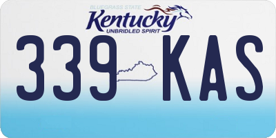 KY license plate 339KAS
