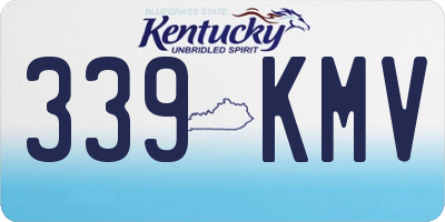 KY license plate 339KMV