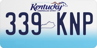 KY license plate 339KNP