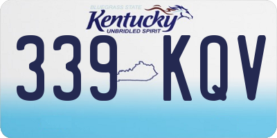 KY license plate 339KQV