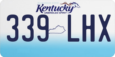 KY license plate 339LHX