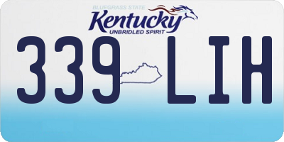 KY license plate 339LIH