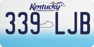 KY license plate 339LJB