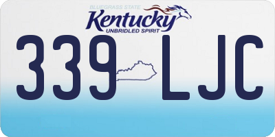 KY license plate 339LJC